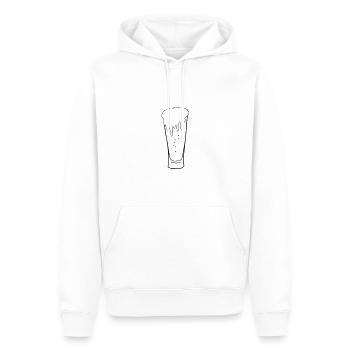 Beer Drawing Party Celebrate Black - Men’s Premium Organic Hoodie - white - Front - Nico (187cm)