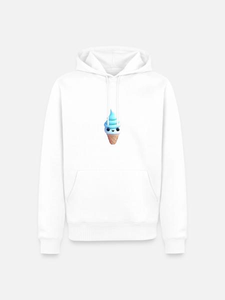 Süßes Eis - Männer Premium Bio Hoodie - Weiß