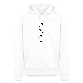 hearts - Männer Premium Bio Hoodie - Weiß - Vorne - Nico (187cm)