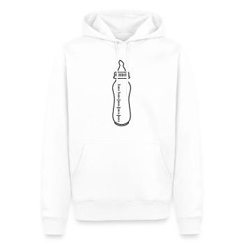 biberon / biberon (o, 1c) - Sweat à capuche Premium bio Homme - blanc - Devant - Nico (187cm)