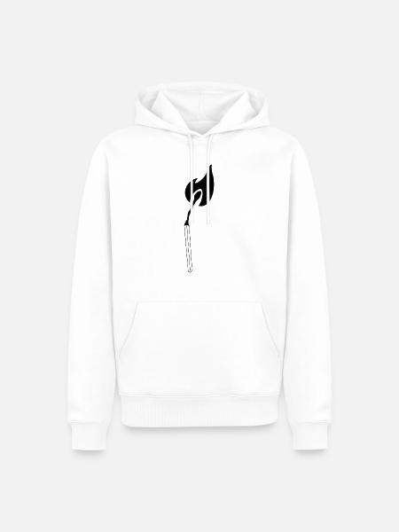Streichholz - Männer Premium Bio Hoodie - Weiß