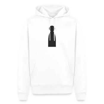 Minimalistische Figur Frau - Silhouette - Männer Premium Bio Hoodie - Weiß - Vorne - Nico (187cm)