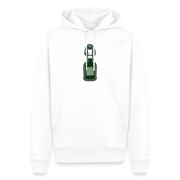 Ingwer Buegelflasche Saft Icon - Männer Premium Bio Hoodie - Weiß - Vorne - Nico (187cm)