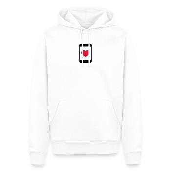 Love Smartphone Tablet - Männer Premium Bio Hoodie - Weiß - Vorne - Nico (187cm)