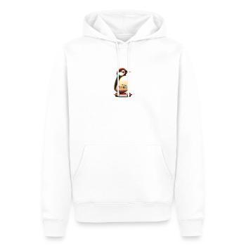 Ping Peng PINGU 2 - Männer Premium Bio Hoodie - Weiß - Vorne - Nico (187cm)