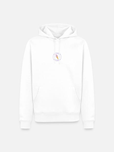 TOUT CE DONT J’AI BESOIN, C’EST DE CRÈME GLACÉE - Sweat à capuche Premium bio Homme - blanc