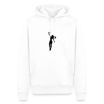 Volleyball Spielerin Symbol - Männer Premium Bio Hoodie - Weiß - Vorne - Nico (187cm)