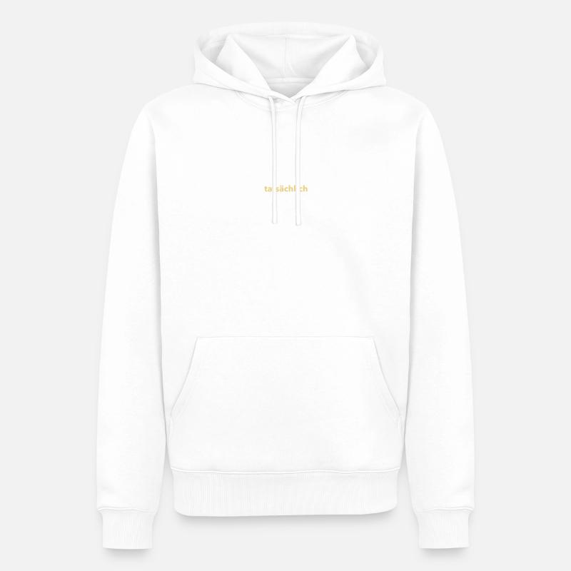 TATSÄCHLICH - Männer Premium Bio Hoodie - Weiß