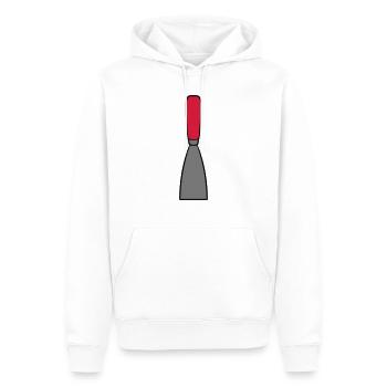 spachtel abkratzen abschaben zement ton arbeiten s - Männer Premium Bio Hoodie - Weiß - Vorne - Nico (187cm)