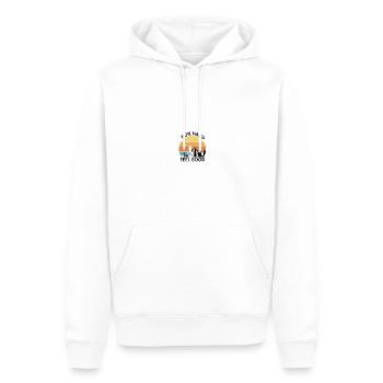 Trail Running - Männer Premium Bio Hoodie - Weiß - Vorne - Nico (187cm)