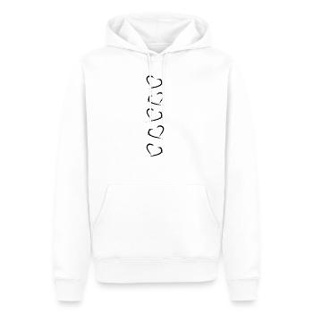 5 Herzchen untereinander Herz Design Modern Vektor - Sweat à capuche Premium bio Homme - blanc - Devant - Nico (187cm)
