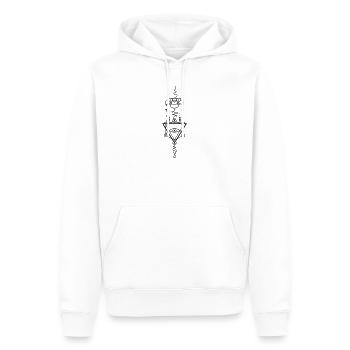 Elements Totem – Power of the Four Energies - Men’s Premium Organic Hoodie - white - Front - Nico (187cm)
