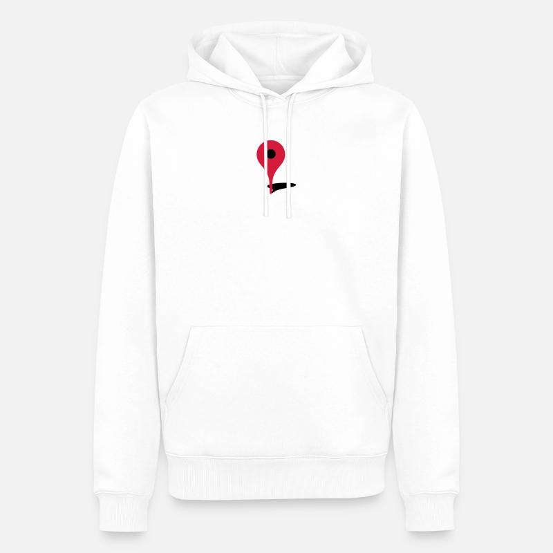 Geek - Men’s Premium Organic Hoodie - white