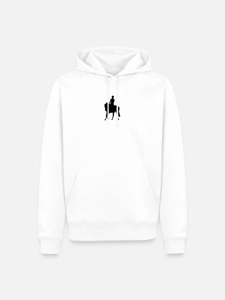 Pferde Wettbewerb - Männer Premium Bio Hoodie - Weiß