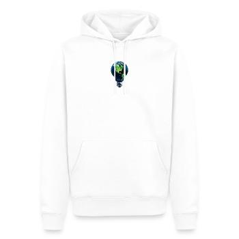Glühbirne Welt - Männer Premium Bio Hoodie - Weiß - Vorne - Nico (187cm)