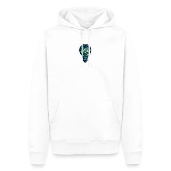 Fleur et bulbe - Sweat à capuche Premium bio Homme - blanc - Devant - Nico (187cm)