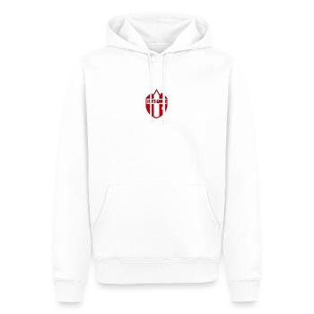 Haute Savoie 74 Montagnes drapeau armoiries - Sweat à capuche Premium bio Homme - blanc - Devant - Nico (187cm)