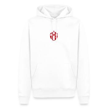 Savoie 73 Montagnes drapeau armoiries - Sweat à capuche Premium bio Homme - blanc - Devant - Nico (187cm)