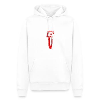 Hair clippers hairdresser - Men’s Premium Organic Hoodie - white - Front - Nico (187cm)