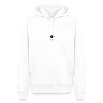 Le Papa Qui Marche Fille Contour Noir - Sweat à capuche Premium bio Homme - blanc - Devant - Nico (187cm)