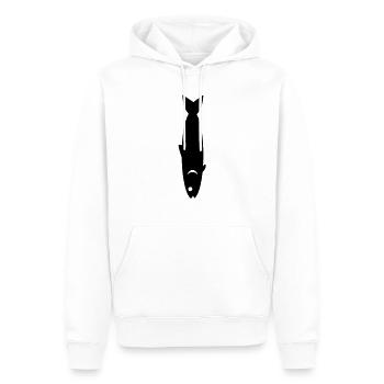 fisch_krawatte - Sweat à capuche Premium bio Homme - blanc - Devant - Nico (187cm)