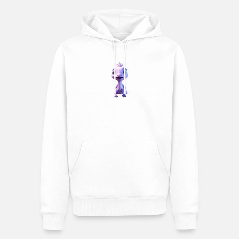 Tinysaurus - Männer Premium Bio Hoodie - Weiß