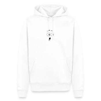 Shock Design - Men’s Premium Organic Hoodie - white - Front - Nico (187cm)
