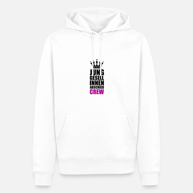 Junggesellinnenabschied Crew - Männer Premium Bio Hoodie - Weiß
