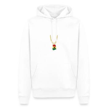 Ghana Ghanaer Flagge Stolz Stern Liebe I Geschenk - Männer Premium Bio Hoodie - Weiß - Vorne - Nico (187cm)