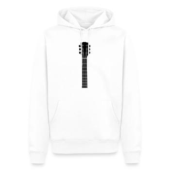guitar head - Männer Premium Bio Hoodie - Weiß - Vorne - Nico (187cm)