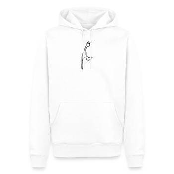 SYLT - Insel - Männer Premium Bio Hoodie - Weiß - Vorne - Nico (187cm)