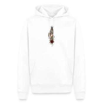 Merveilleuse représentation du soleil et de la lune - Sweat à capuche Premium bio Homme - blanc - Devant - Nico (187cm)