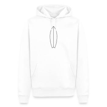 Surfbrett - Männer Premium Bio Hoodie - Weiß - Vorne - Nico (187cm)