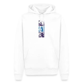 TENNIS WORLD – Tennis II KI-generiert - Männer Premium Bio Hoodie - Weiß - Vorne - Nico (187cm)