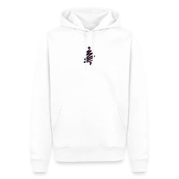 Sapin ombré - Sweat à capuche Premium bio Homme - blanc - Devant - Nico (187cm)