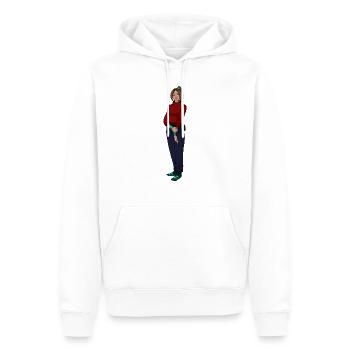 Macy - Männer Premium Bio Hoodie - Weiß - Vorne - Nico (187cm)