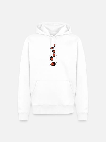 Eichel Comic - Männer Premium Bio Hoodie - Weiß