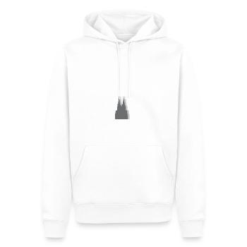 Der Dom - Männer Premium Bio Hoodie - Weiß - Vorne - Nico (187cm)