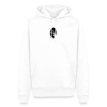 Coole Hasen-Illustration mit Street-Art Flair - Männer Premium Bio Hoodie - Weiß - Vorne - Nico (187cm)