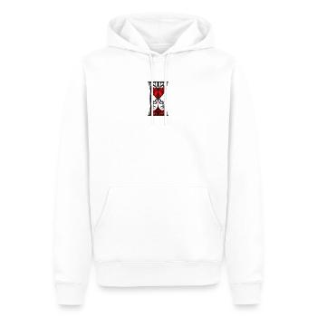 Sablier Seigneur des épines - Sweat à capuche Premium bio Homme - blanc - Devant - Nico (187cm)
