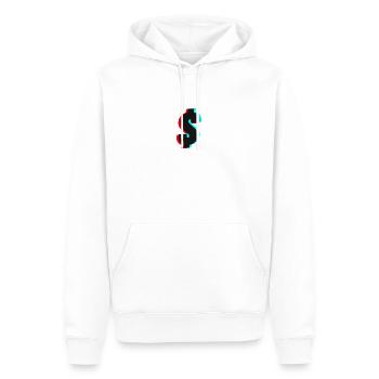 Dollar - Sweat à capuche Premium bio Homme - blanc - Devant - Nico (187cm)