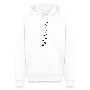 Coeur Ranke - Sweat à capuche Premium bio Homme - blanc - Devant - Nico (187cm)