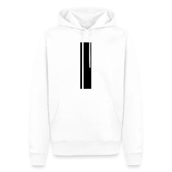 rallye stripes - rally stripes - racing stripes - Men’s Premium Organic Hoodie - white - Front - Nico (187cm)