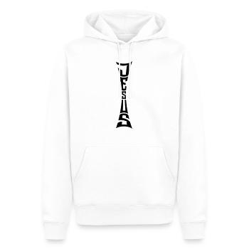 Bibel Jesus Text - Männer Premium Bio Hoodie - Weiß - Vorne - Nico (187cm)