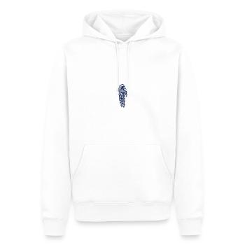 Fahrrad - Männer Premium Bio Hoodie - Weiß - Vorne - Nico (187cm)