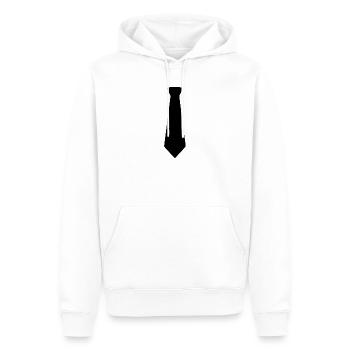 Black Tie - Männer Premium Bio Hoodie - Weiß - Vorne - Nico (187cm)