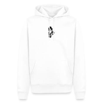 Künstliche Intelligenz - Männer Premium Bio Hoodie - Weiß - Vorne - Nico (187cm)