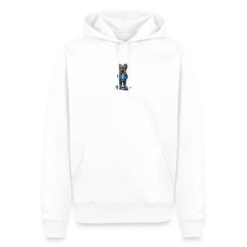 Yorkshire Terrier Skater - Männer Premium Bio Hoodie - Weiß - Vorne - Nico (187cm)