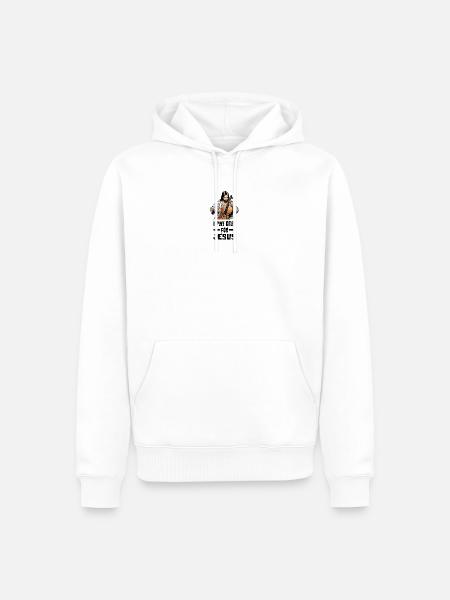 Ich spiele Cello für Jesus - Männer Premium Bio Hoodie - Weiß