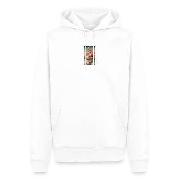 Japan Kirchenblüten Design - Männer Premium Bio Hoodie - Weiß - Vorne - Nico (187cm)
